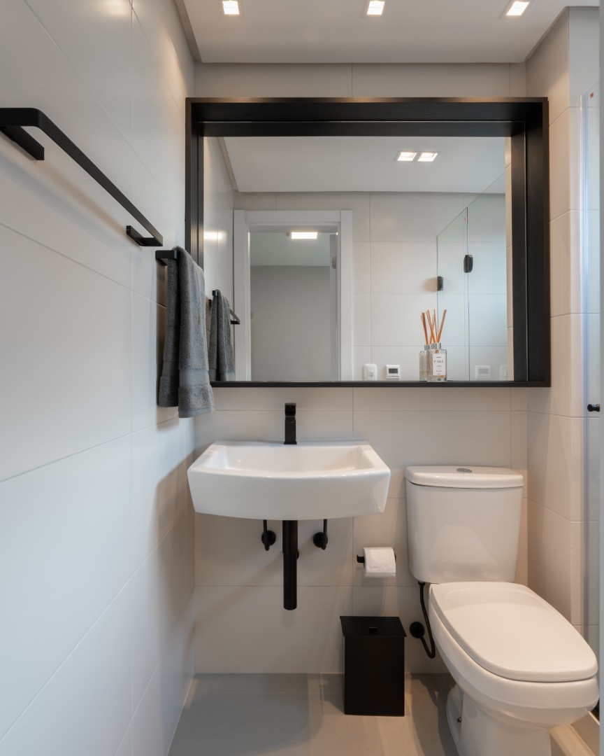 CUBIK Arquitetura - AP. VIVANT banheiro hospedes acessibilidade