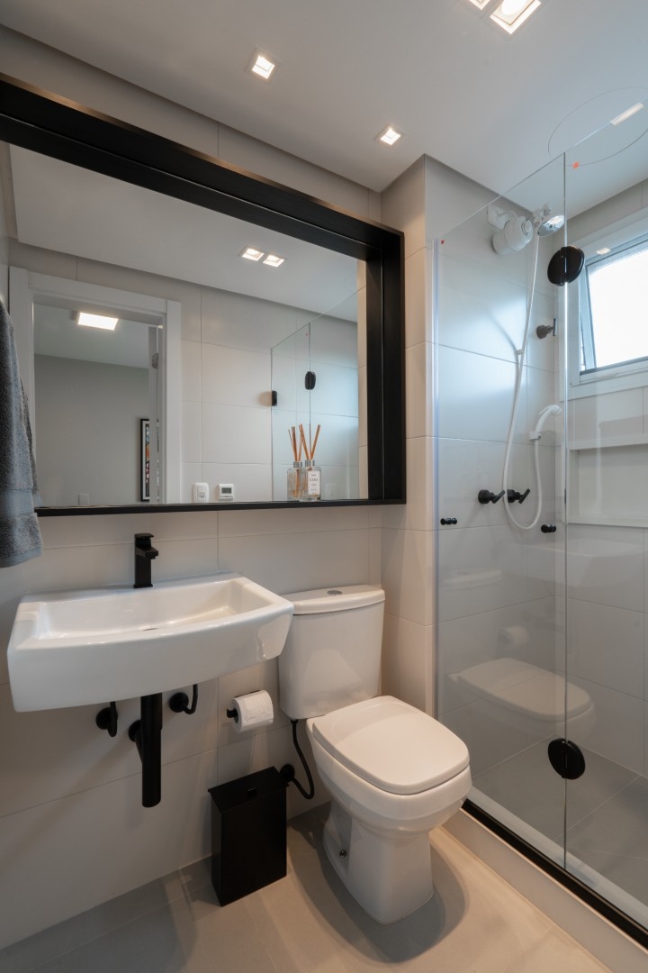 CUBIK Arquitetura - AP. VIVANT banheiro hospedes acessibilidade